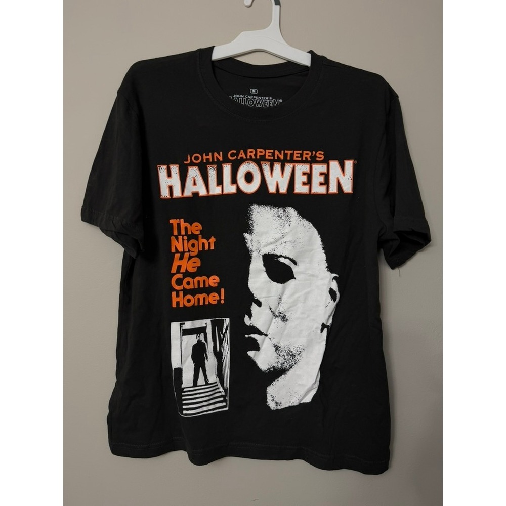Halloween Michael Myers T-Shirt Mens Medium Black Horror Movie Graphic NWT